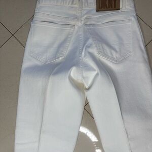 DKNY White Denim Jeans with Back Pocket Detail
